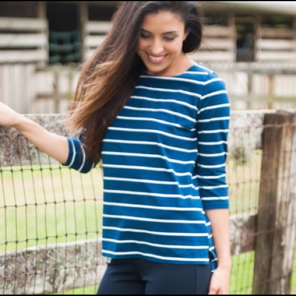 Boatneck zipper tee
